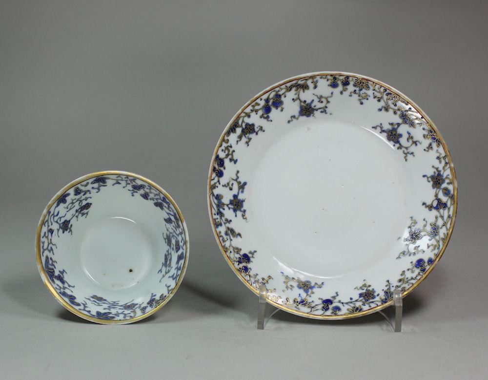 Chinese teabowl and saucer, Qianlong (1736-95)