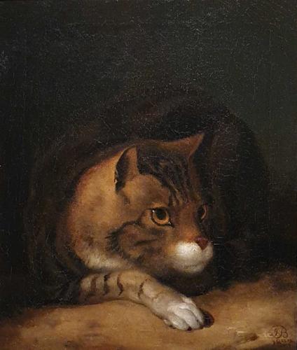 Tabby Cat, English School, Early 19th Century