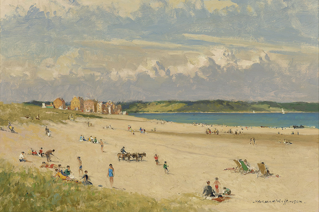 Norman Wilkinson, C.B.E., S.M.A., P.R.W.S., R.I. (1878-1971), Littlestone beach