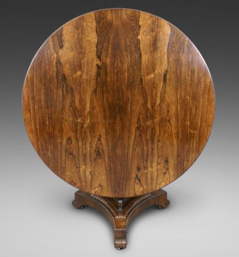 Regency period rosewood centre table