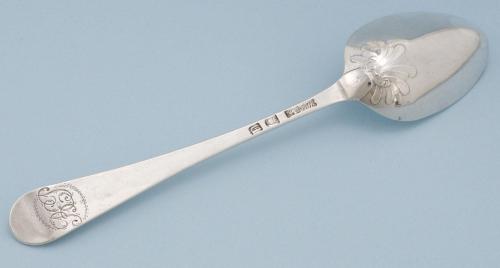Hester Bateman shell-backed tablespoon