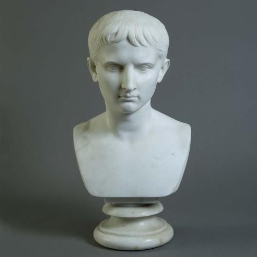 Marble Bust of Young Augustus