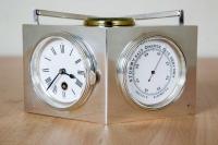 Sterling Silver Combination Clock