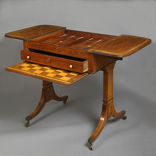 Chinese Export Hardwood Games Table