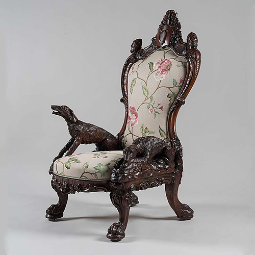 1851 Great Exhibition Carved Armchair