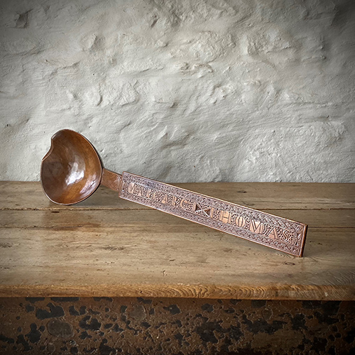 19th century Welsh sycamore lovespoon