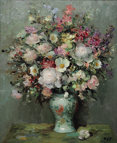 Marcel Dyf (1899 – 1985), Peonies and Godetias