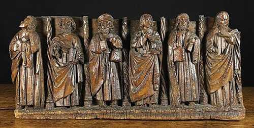 Relief carving of the Apostles