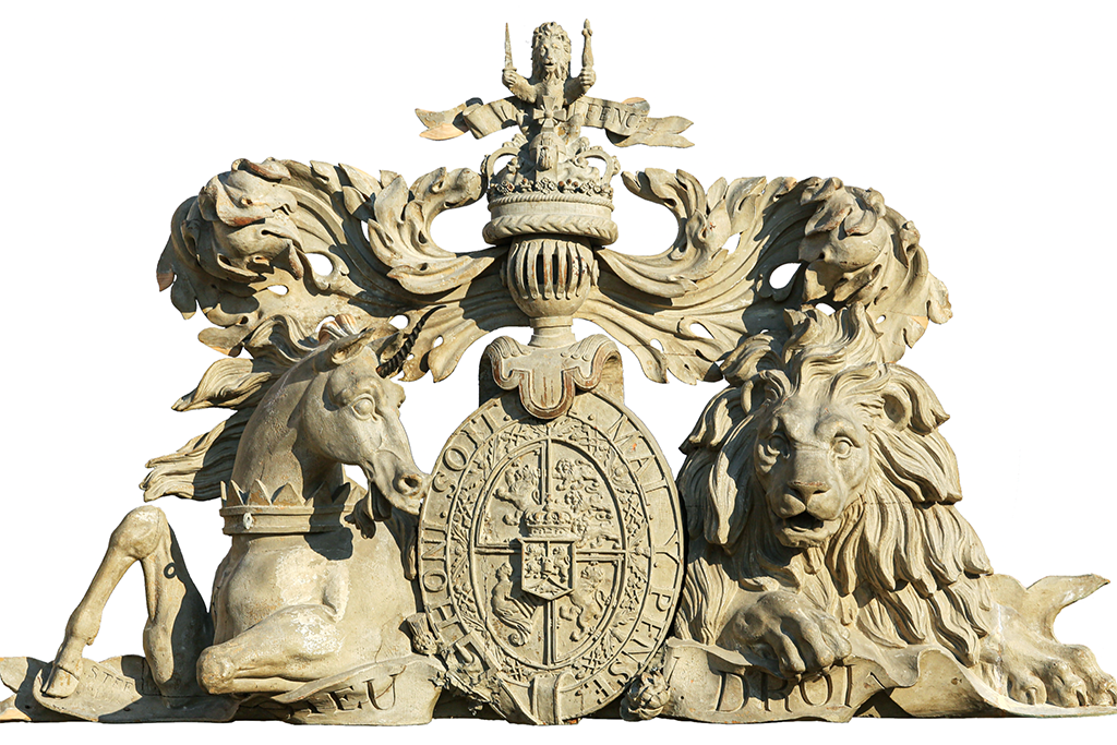 A monumental royal coat of arms by John Steell