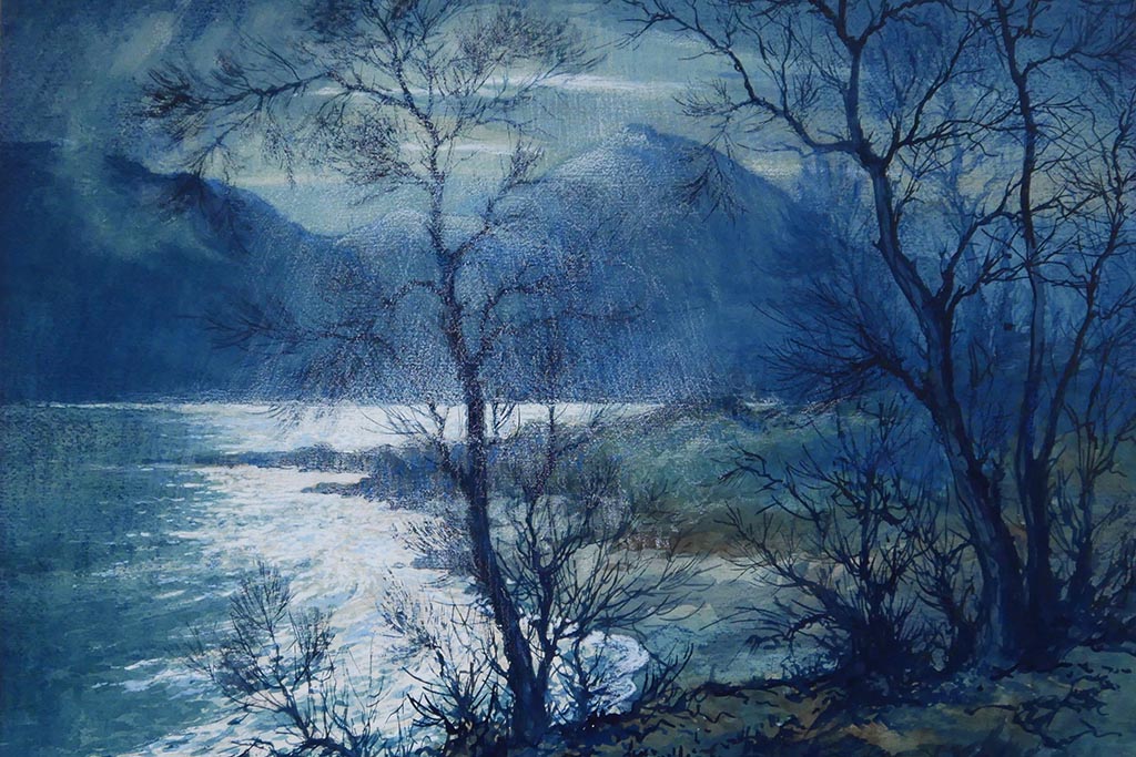 Moonlight View in the Lake District by Robert L. Howey