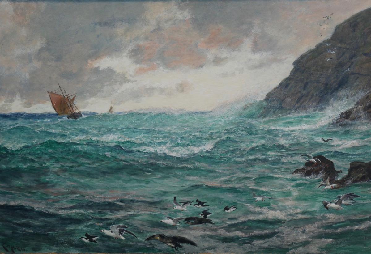 Approaching Storm, Charles Napier Hemy RA, RWS , (1841 -1917)