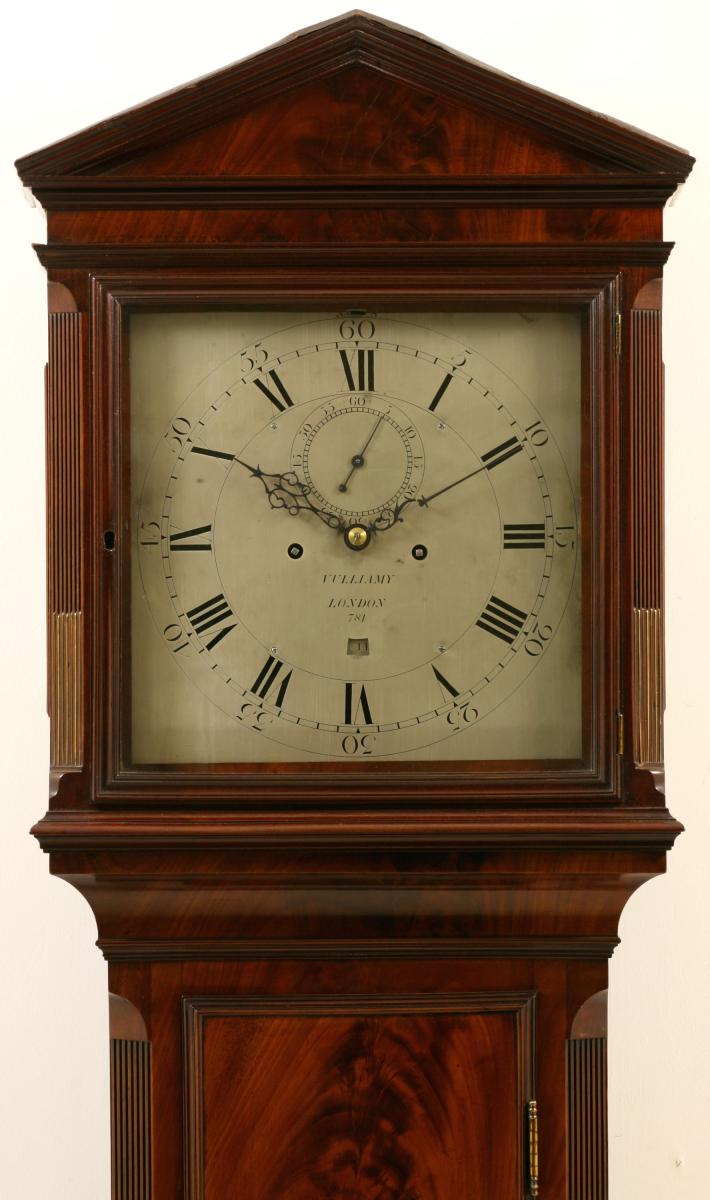 Benjamin Lewis Vulliamy, London, No 781. Mahogany longcase clock. Circa 1824