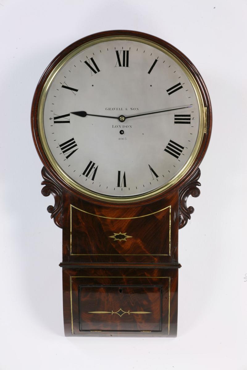 Gravell & Son English drop dial clock