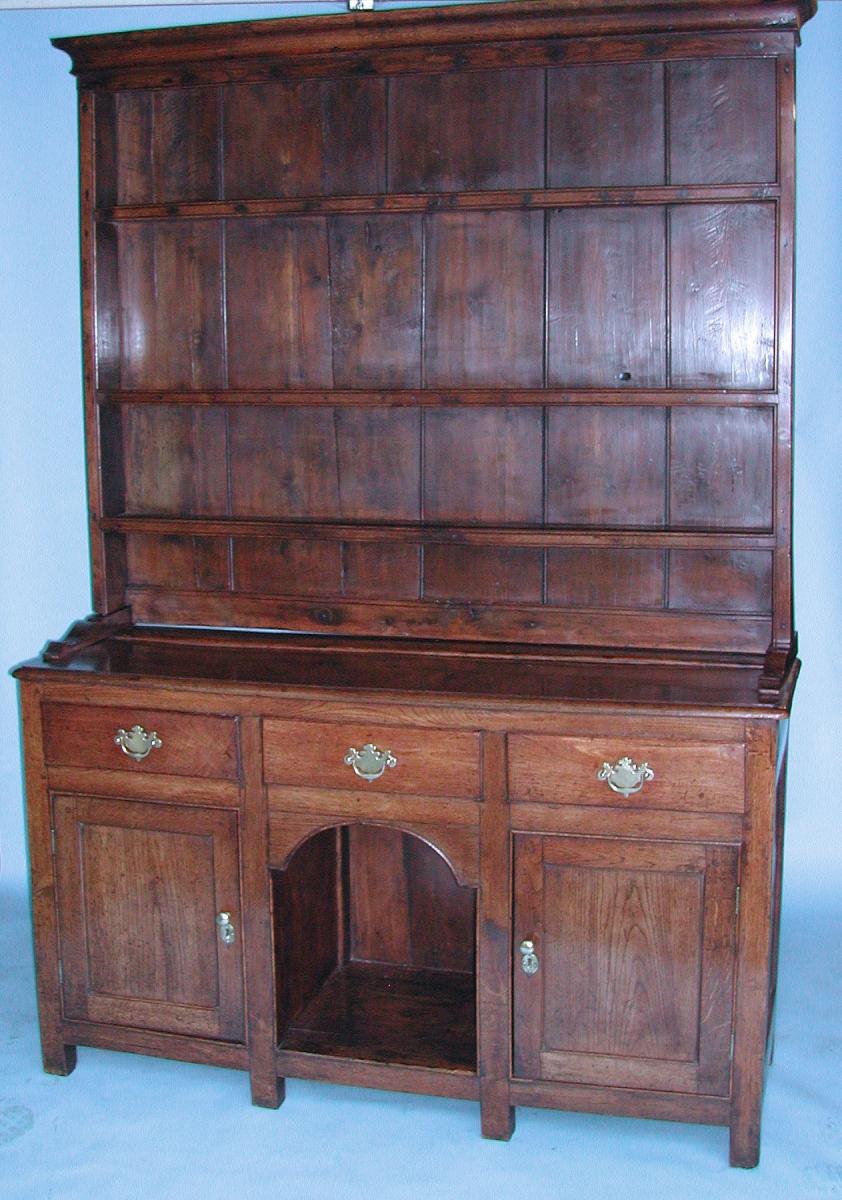 Antique 18thc Furniture Oak Welsh Dresser C 1780 To C 1800