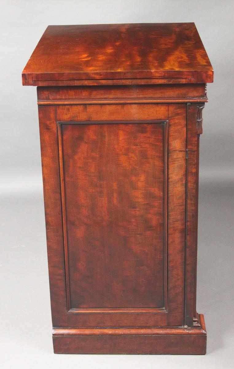Antique mahogany library cabinet