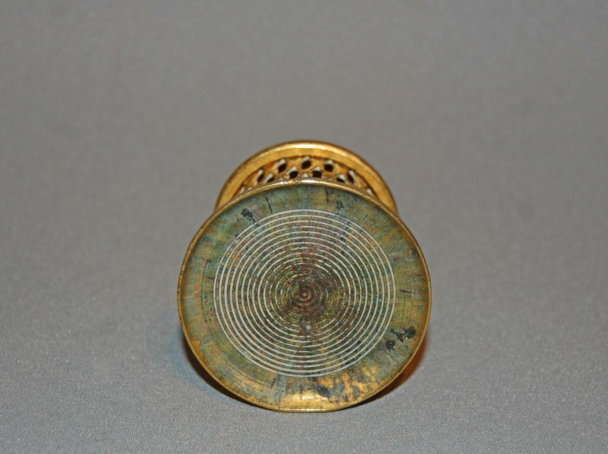 19th Century Pierced Brass Go to Bed