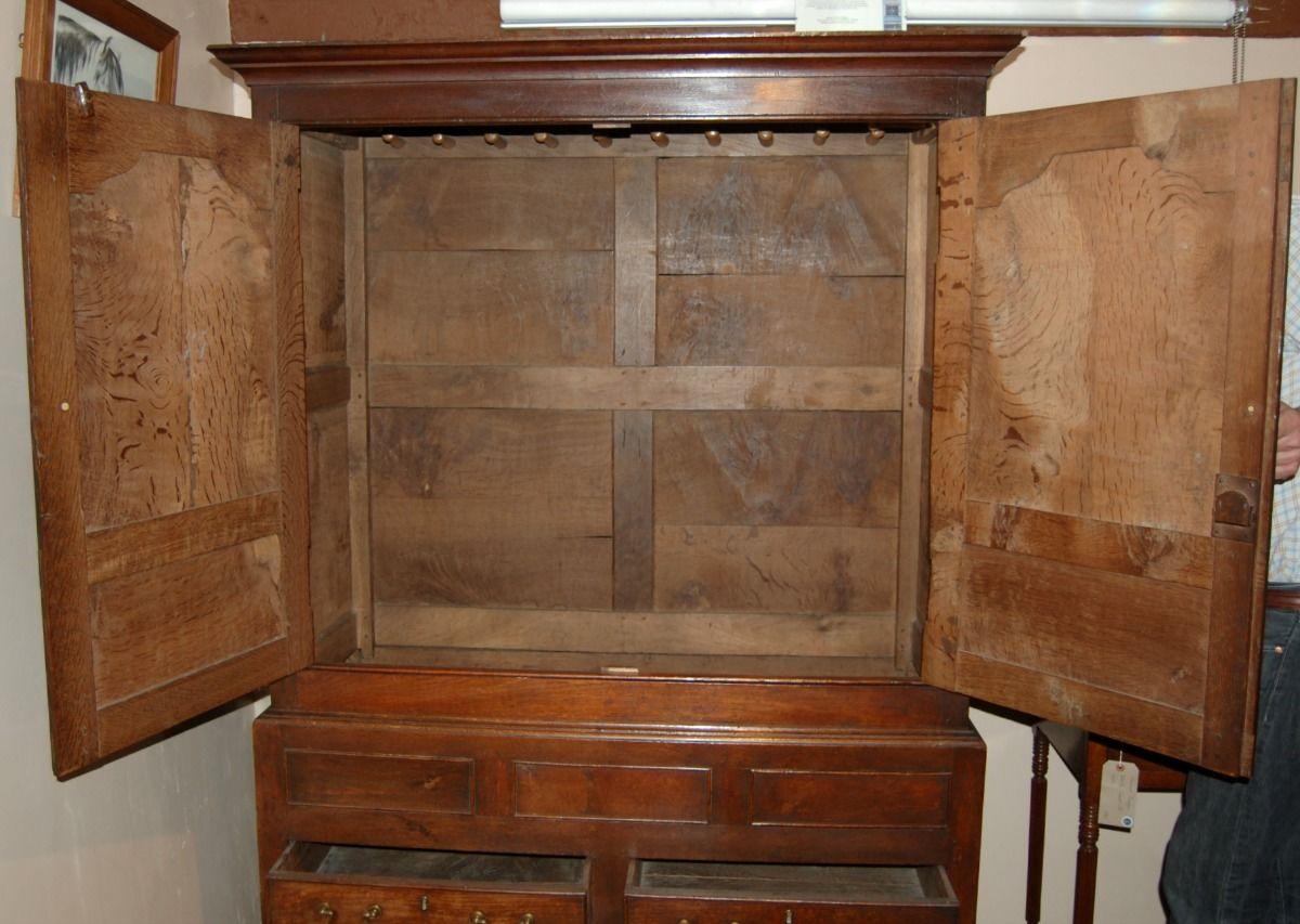 Late 18th century Welsh Oak Press Cupboard