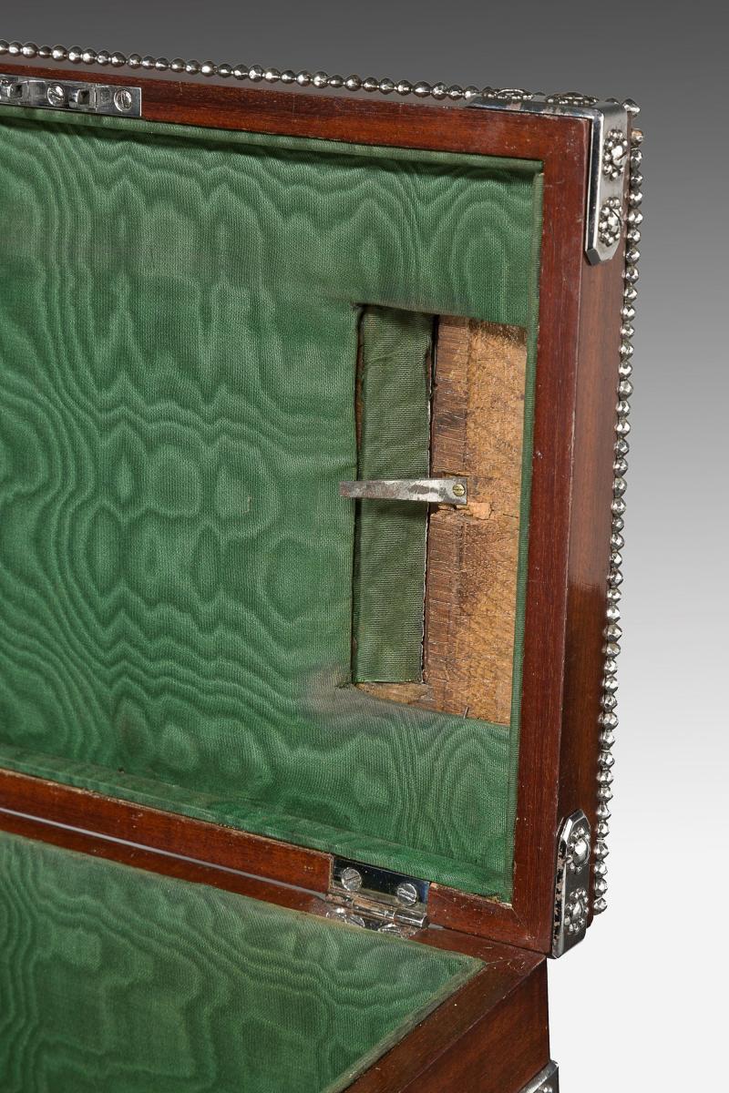 Mahogany and Cut Steel Ballot or Letter Box attributed to Martin-Guillaume Biennais - France, circa 1805