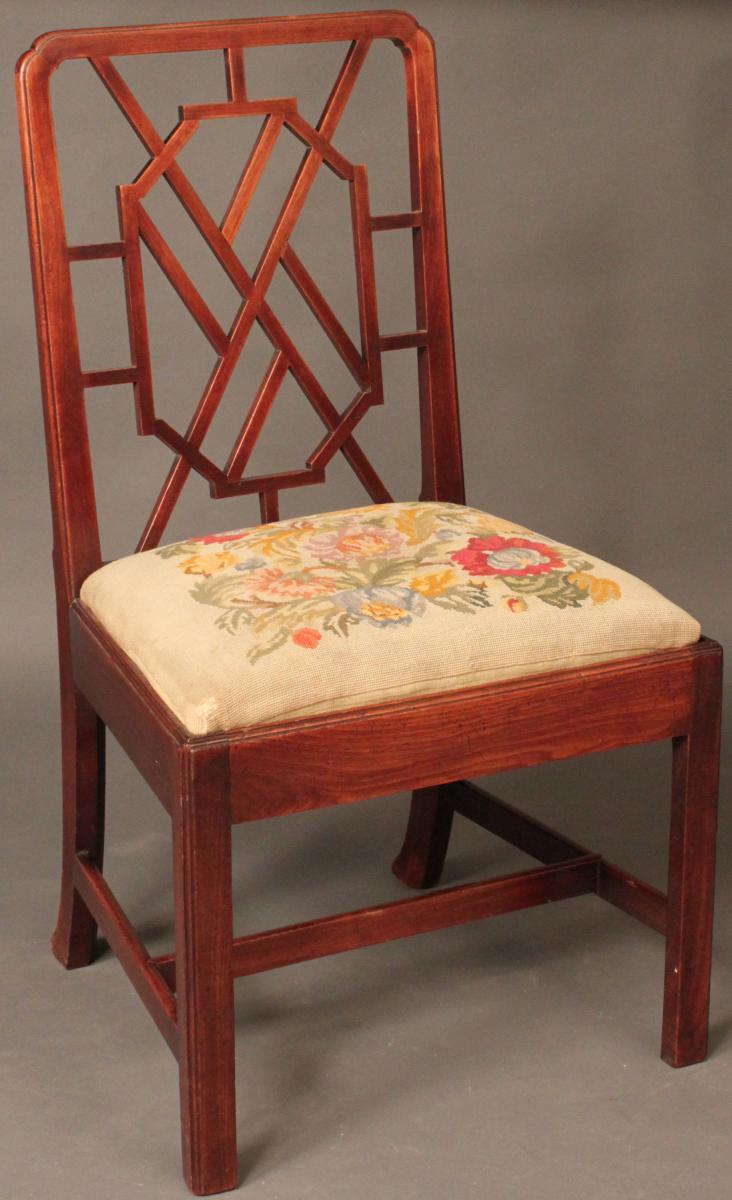 Antique Chinese Chippendale dining chairs