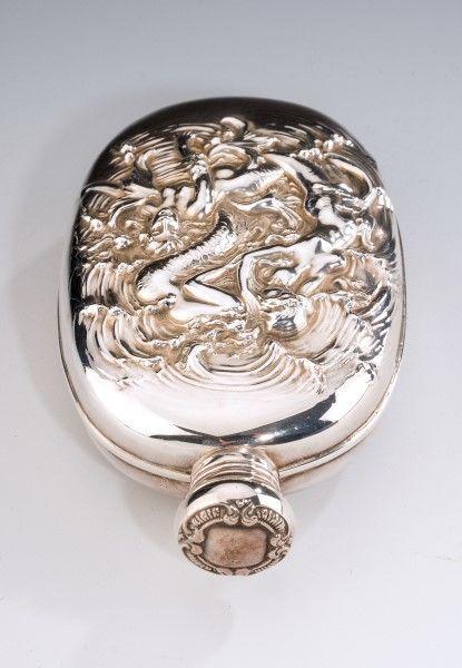 Edwardian Period Silver Hip Flask