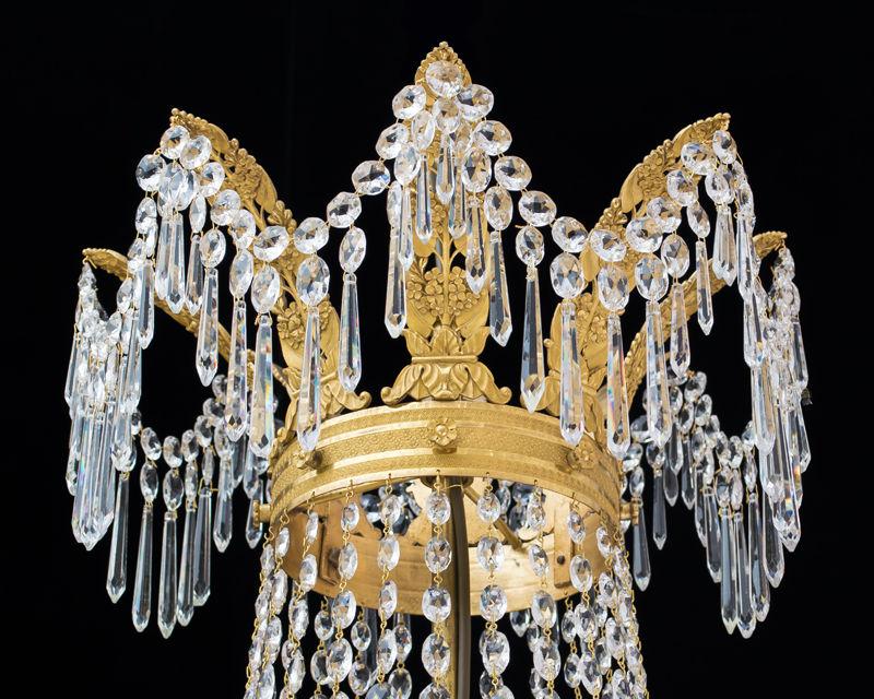 A Fine Ormolu & Cut Glass Empire Period Chandelier, French Circa 1810