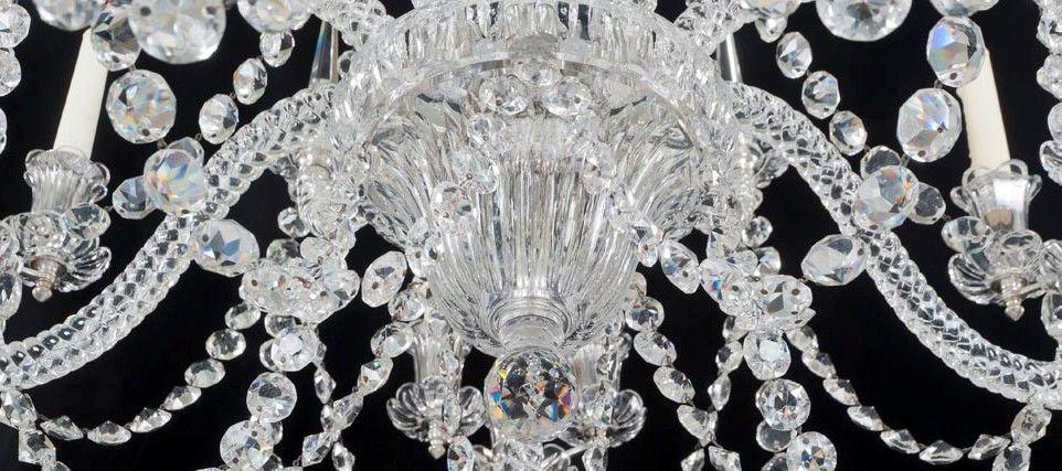 An Unusual Fifteen Light Cut Glass Antique Chandelier by F&C Osler, English Circa 1860