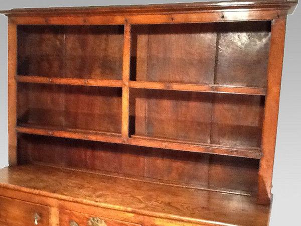 18th Century Elm Dresser and rack