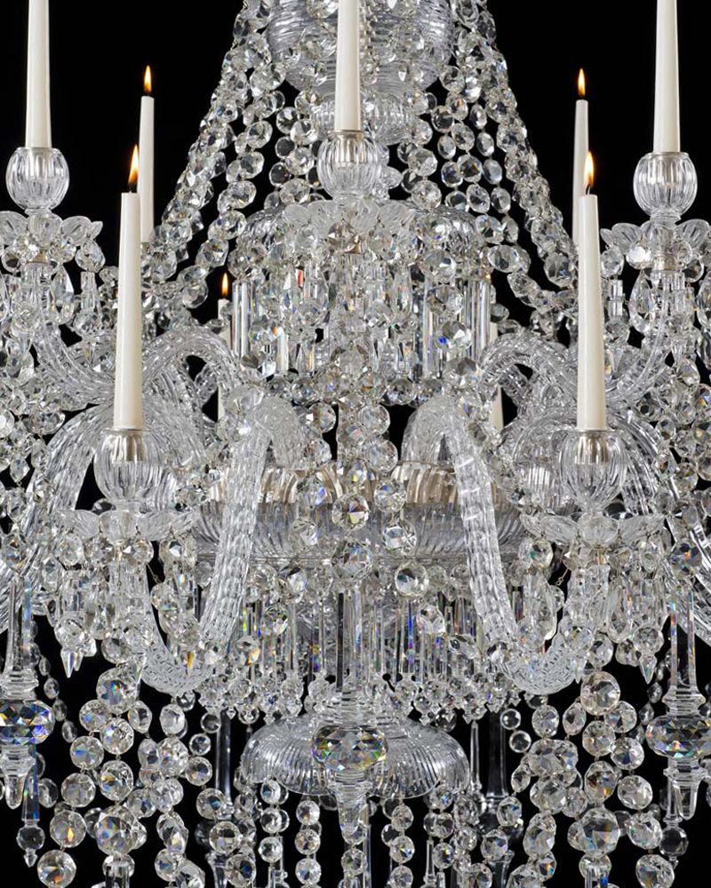 An Extremely Rare English Early Victorian Chandelier of Exceptional Quality and Size by F&C Osler, English Circa 1860