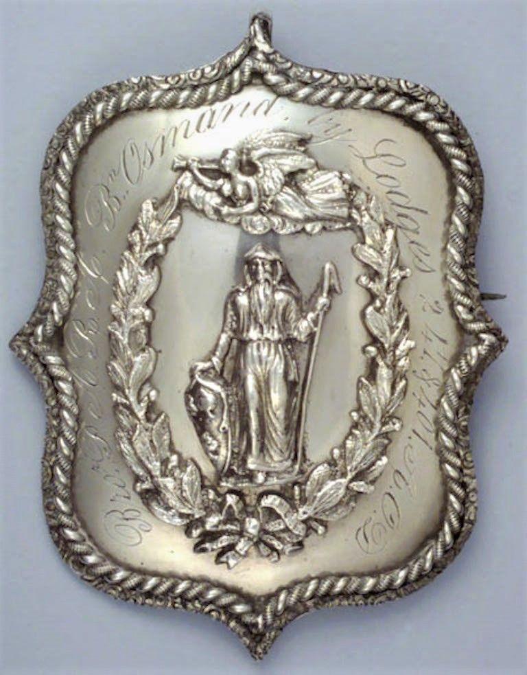 Victorian Silver Druid Badge. Circa 1869
