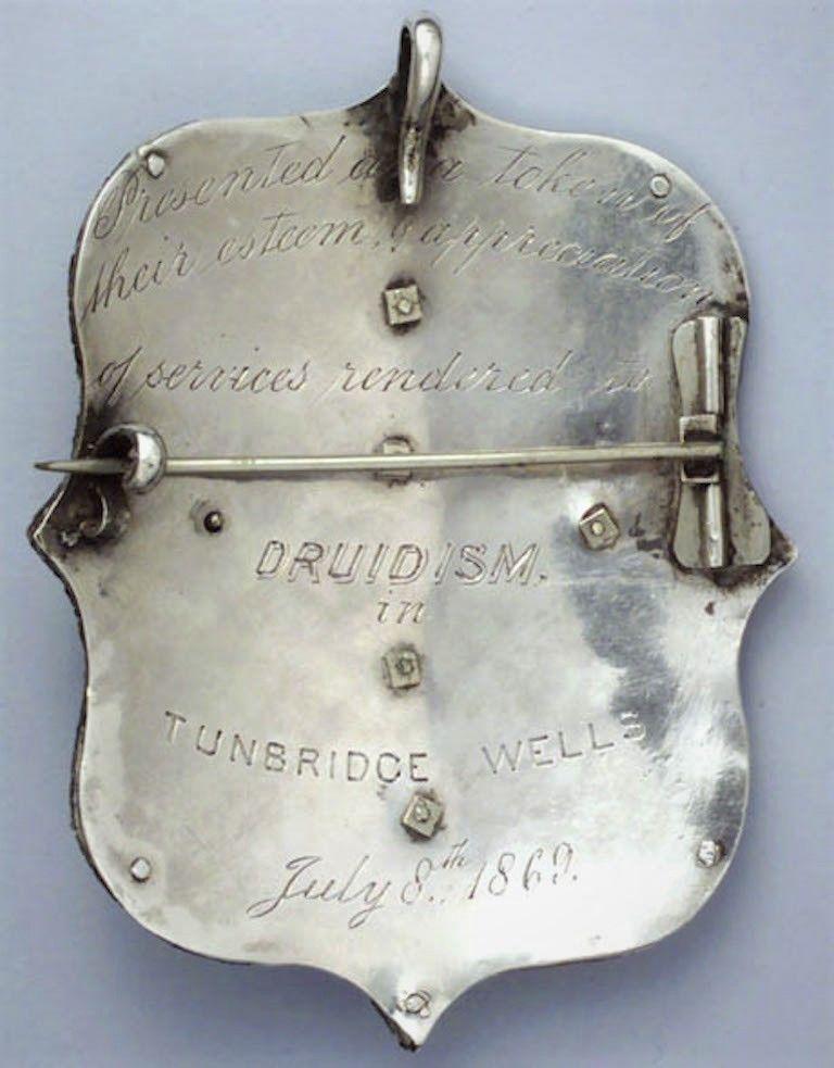Victorian Silver Druid Badge. Circa 1869