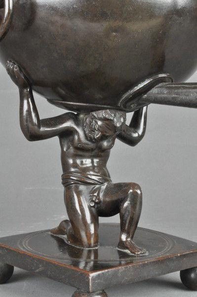 Bronze Samovar depicting Atlas