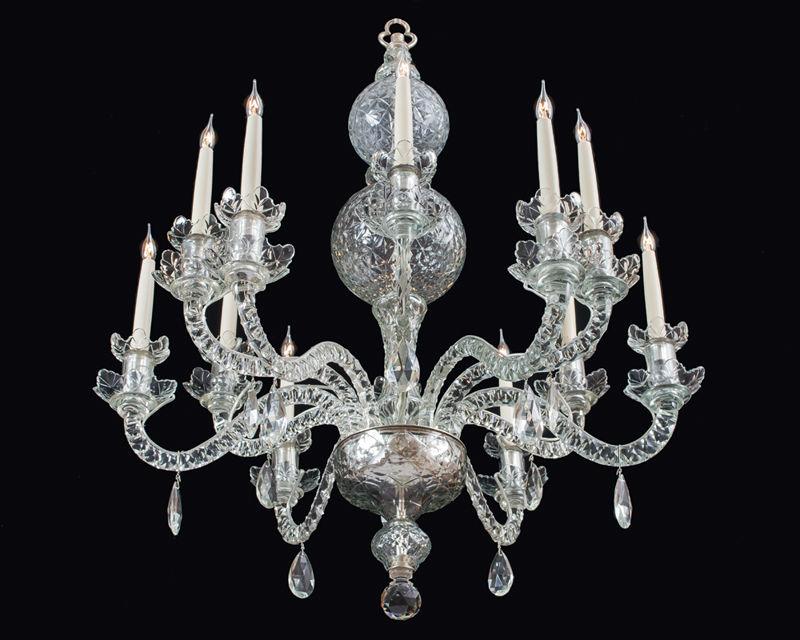 A Pair of George II Style Chandeliers, English Circa 1910
