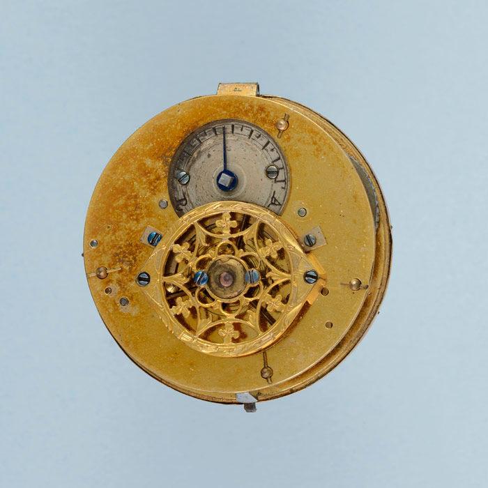 Small Gold and Enamel Verge Pocket Watch