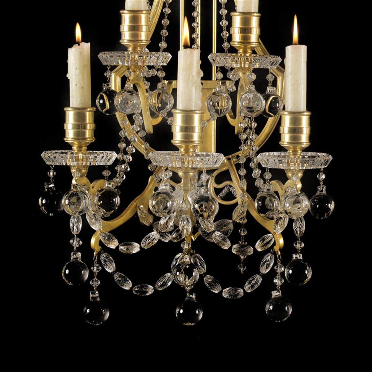 Sixteen Louis XVI Style Wall Lights by Baccarat