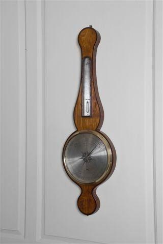 Satinwood Barometer, English, Circa 1805