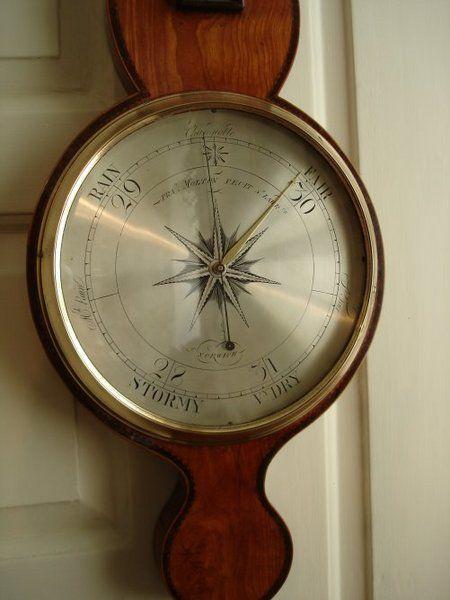 Satinwood Barometer, English, Circa 1805