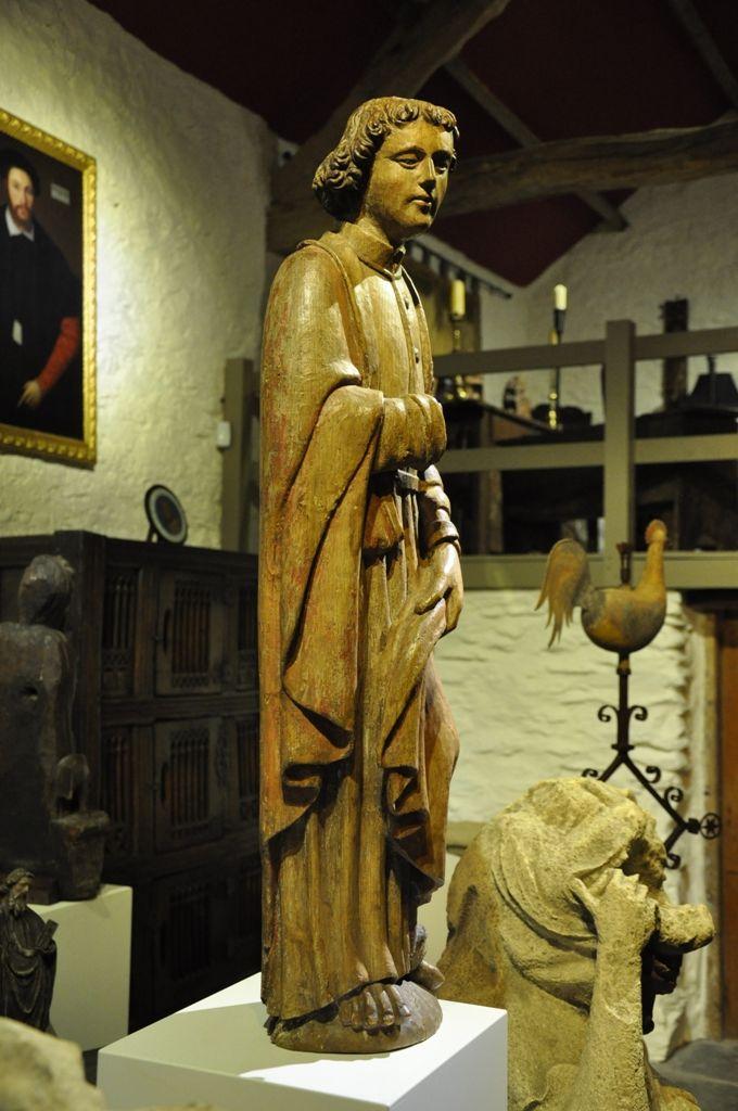 Medieval Oak Sculpture of St John. Netherlands. Circa 1470