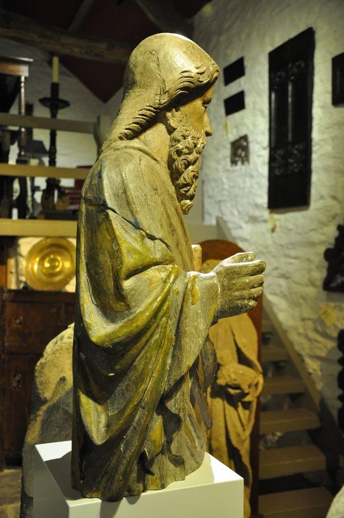 Norman oak sculpture of St Paul