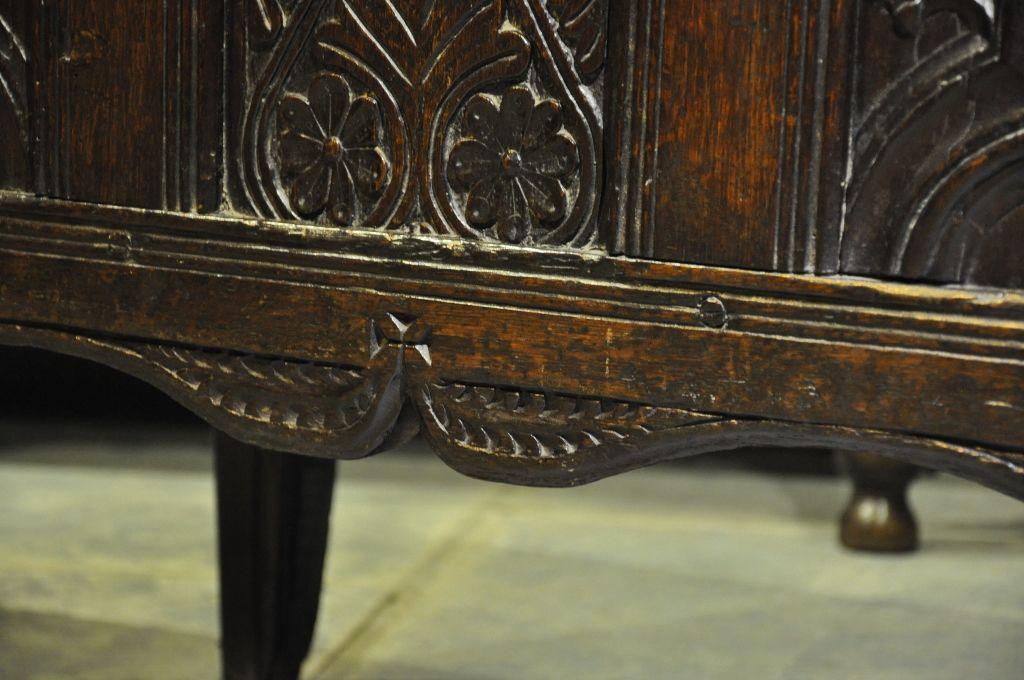 Tudor English Oak Counter Table. Circa 1580