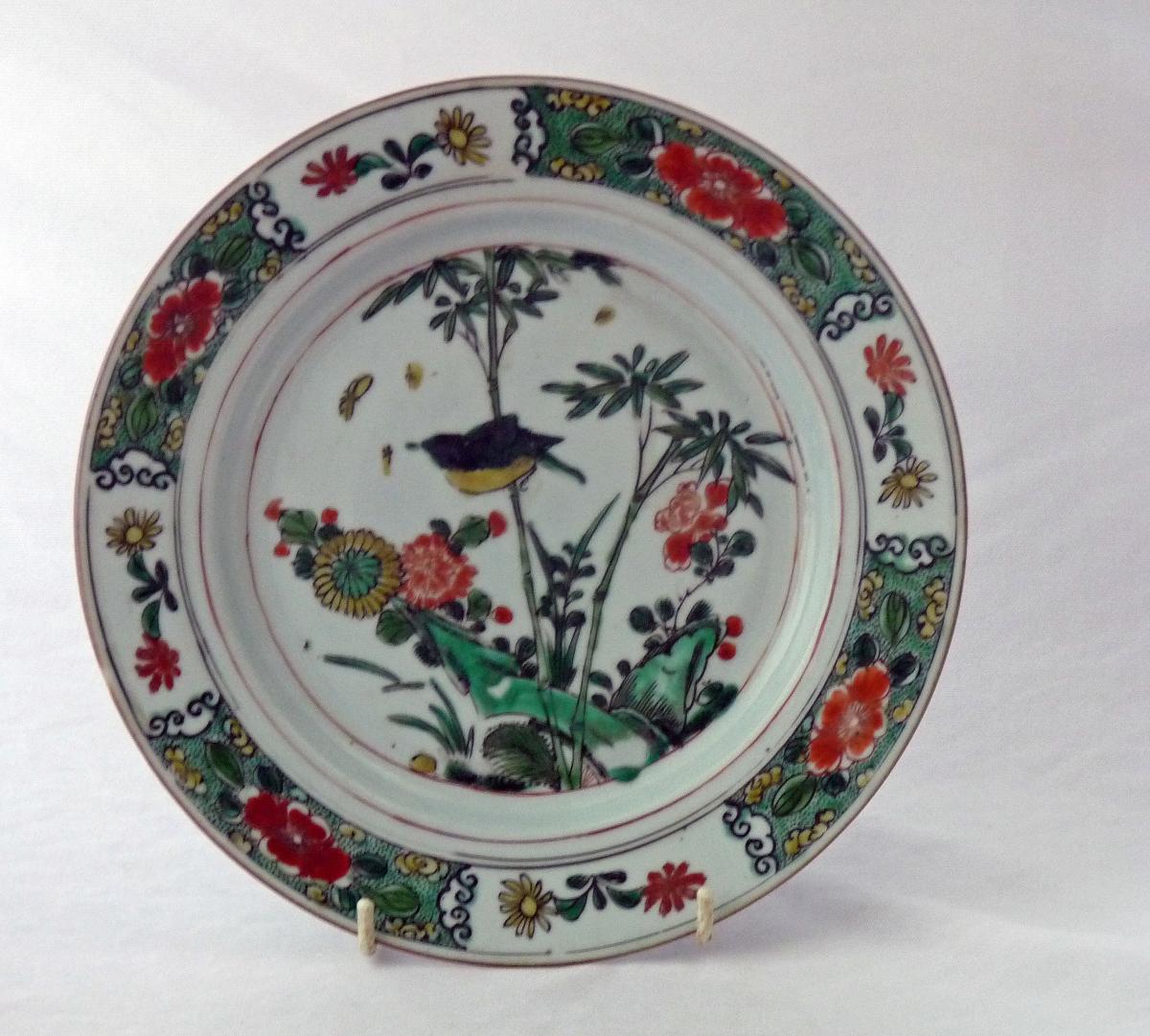 Kangxi Famille Verte Porcelain Plate