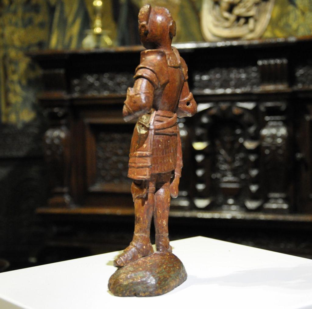 Carved Oak Figure of a Knight. Circa 1490-1500