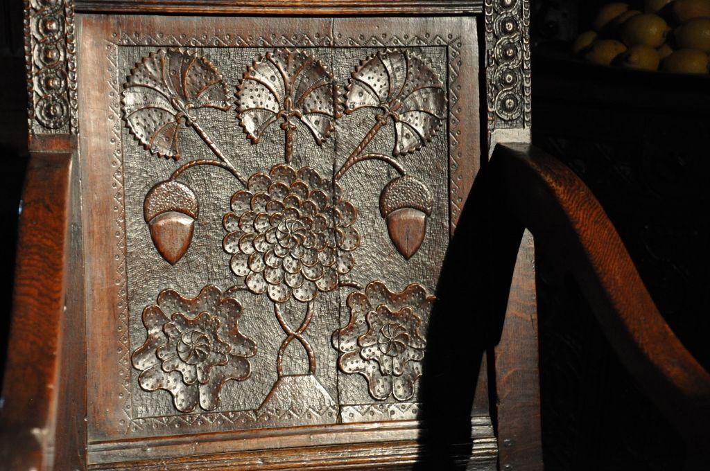 17th Century English Dated 1657 Oak Wainscot Armchair
