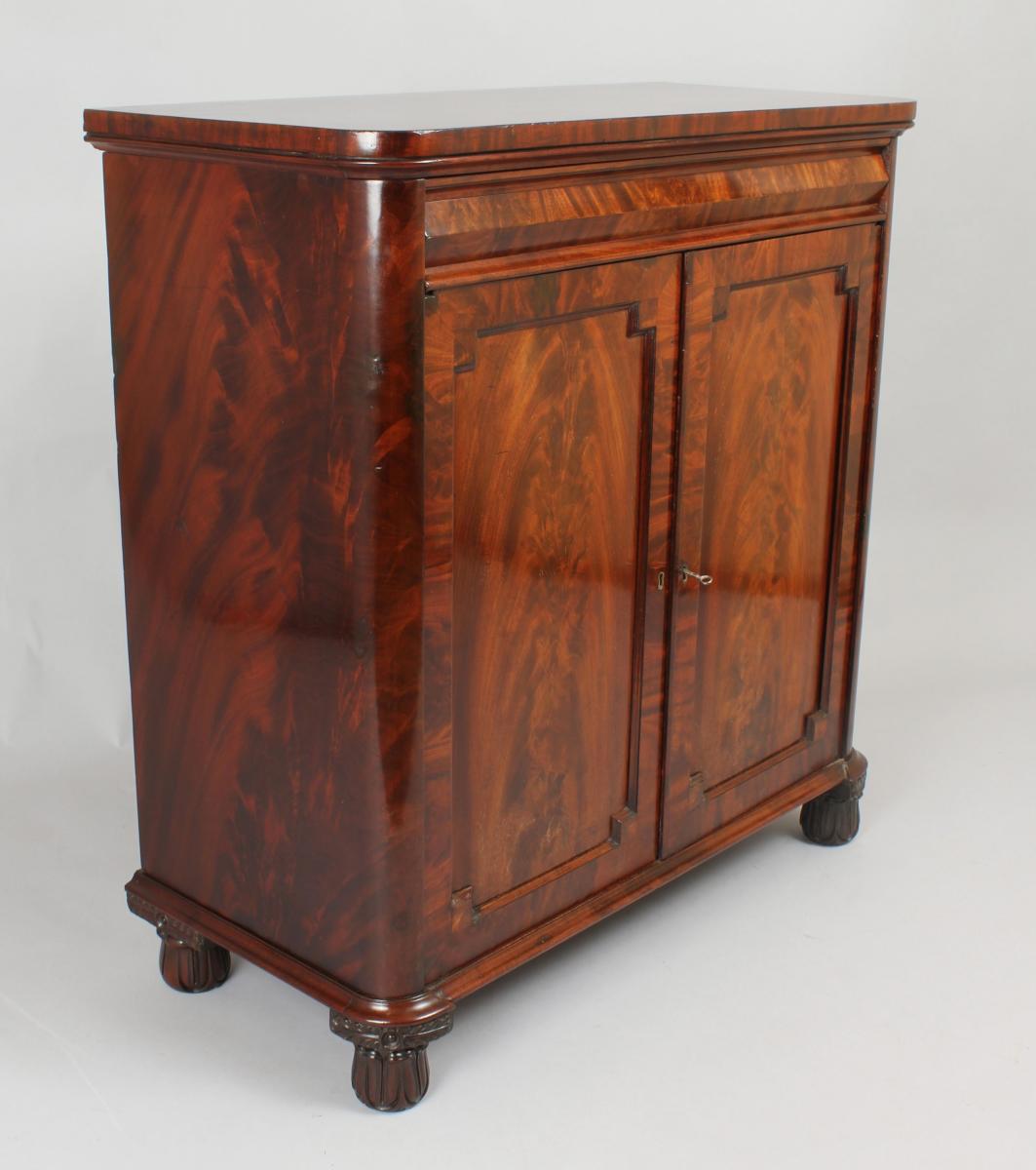 George IV period mahogany cupboard
