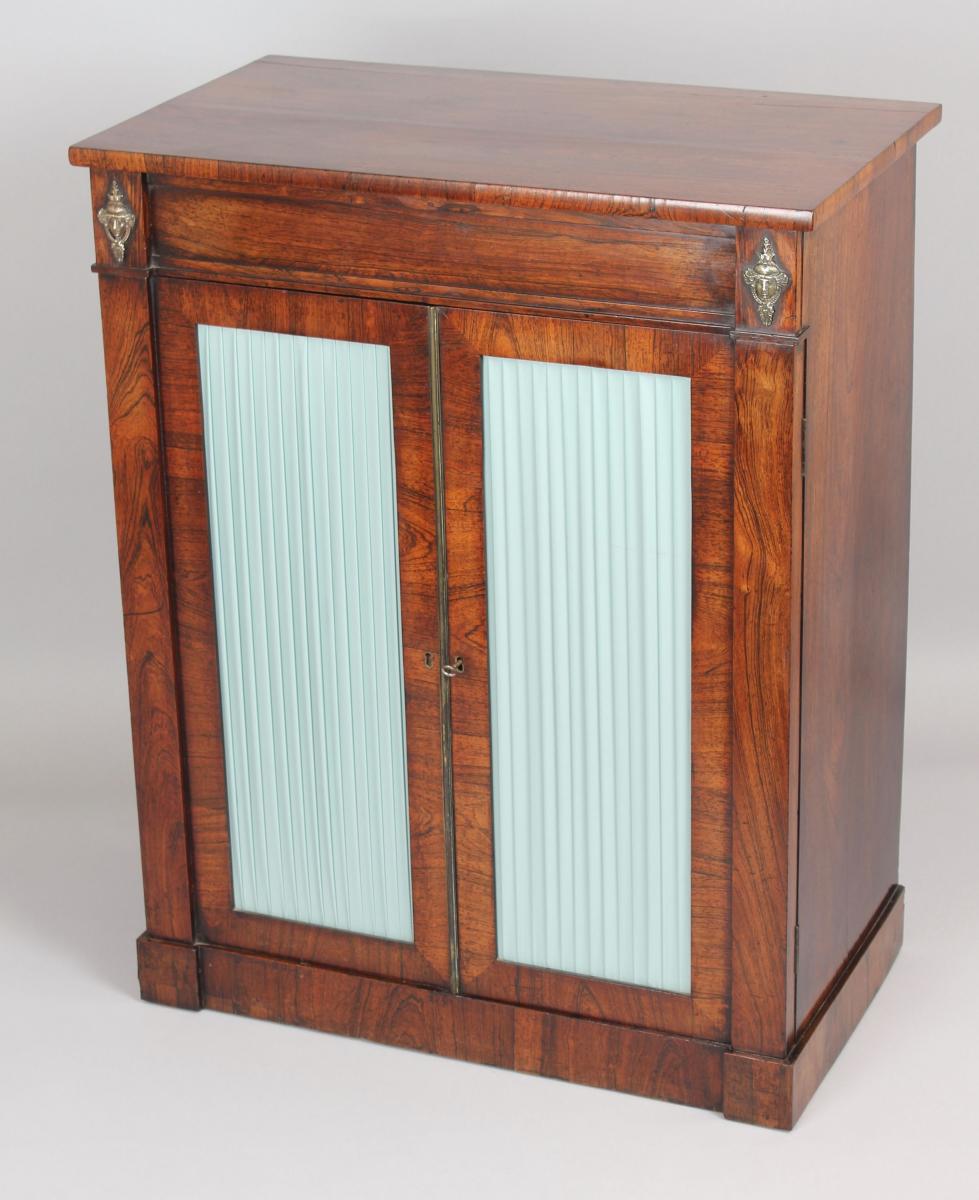 George IV period rosewood small chiffonier
