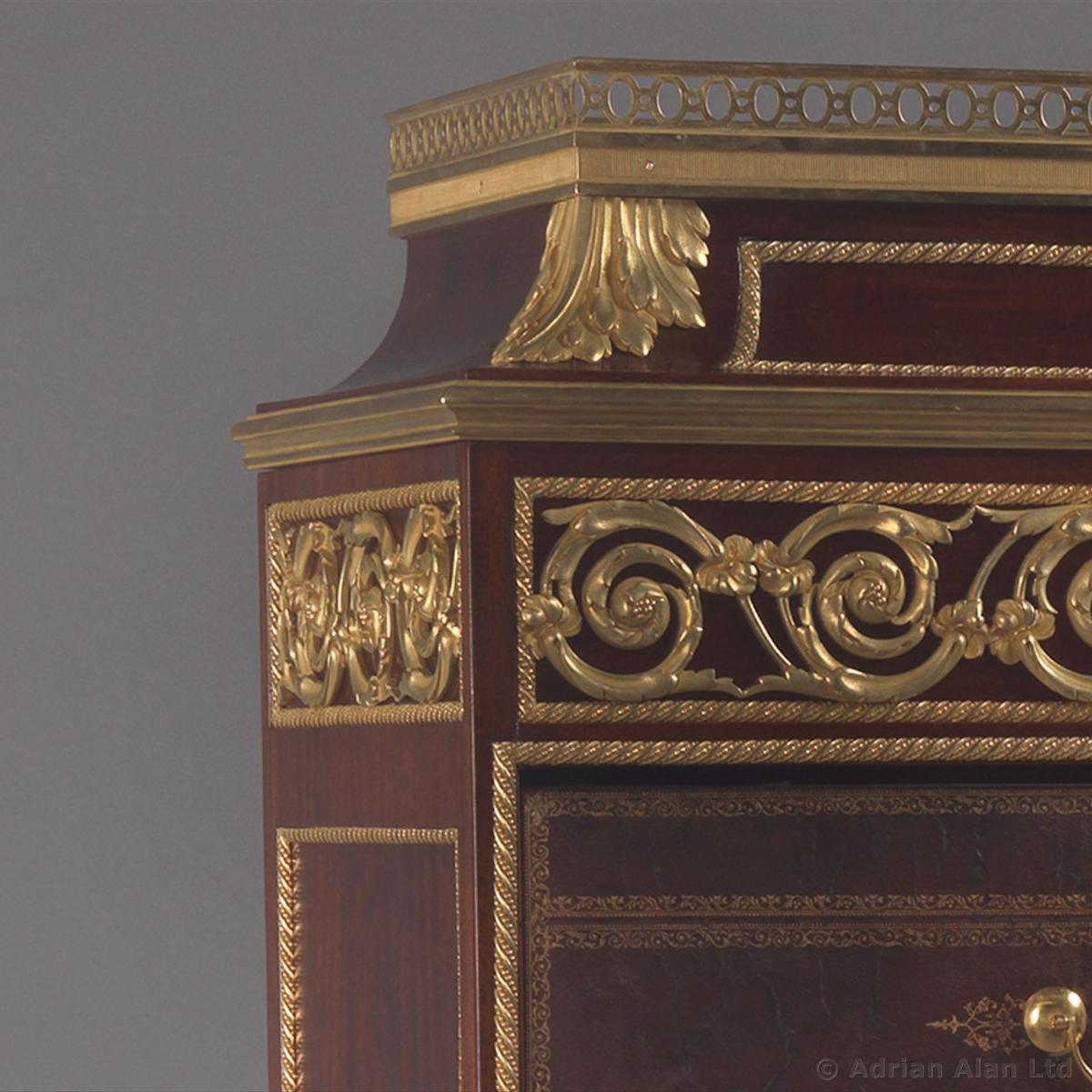 A Gilt-Bronze Mounted Mahogany Folio Document Cabinet by Linke