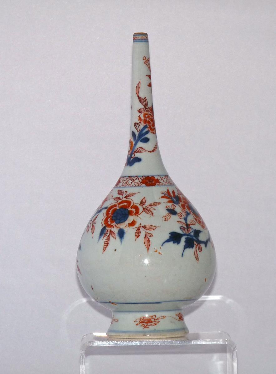 Kangxi Chinese 18th Century Porcelain Imari Palette Rosewater Sprinkler