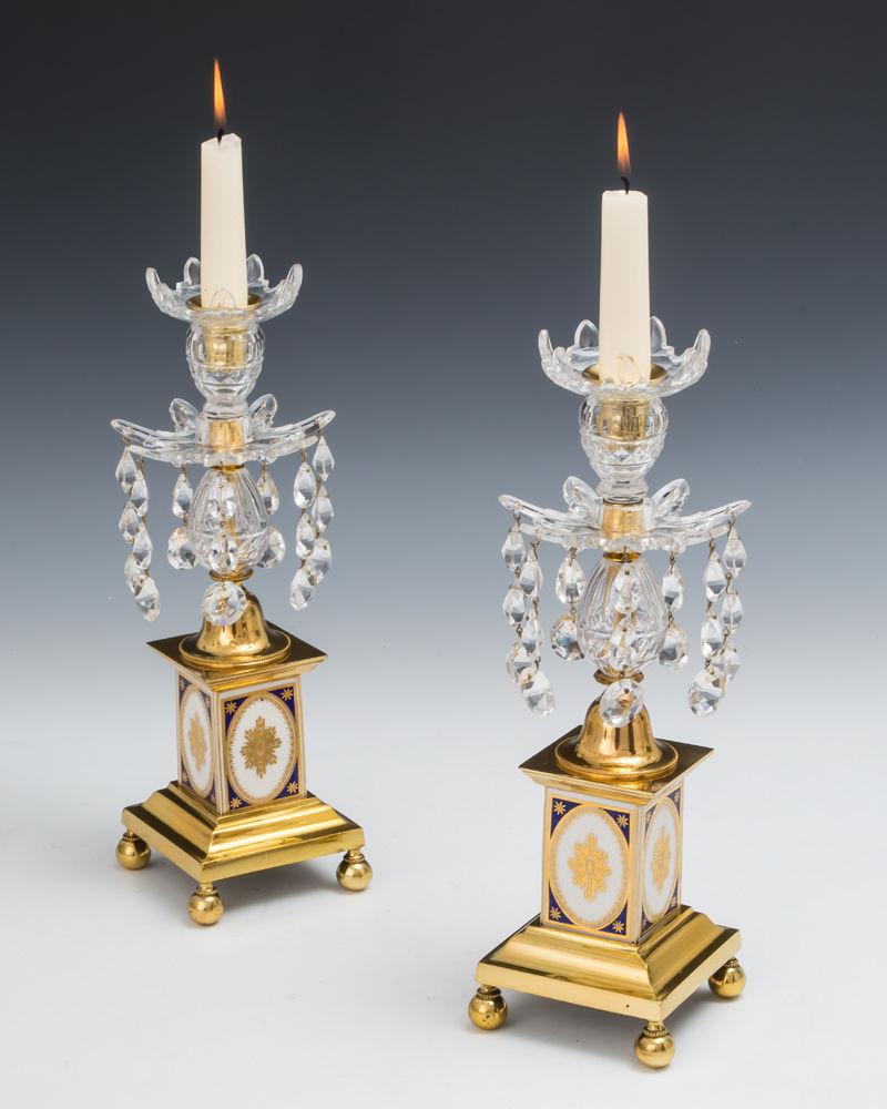 A Pair of George III Candlesticks, English Circa 1790