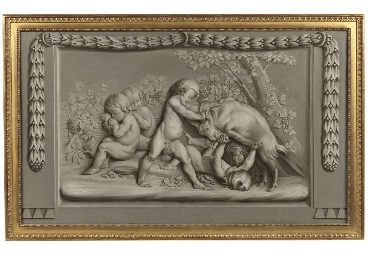 A Set of Four 18TH Century Oil Paintings attributed to Piat Joseph Sauvage