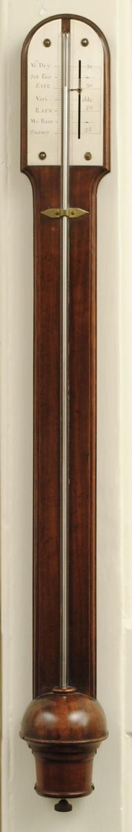 18th Century Mahogany Stick Barometer in the style of Sissons, English, Circa 1760