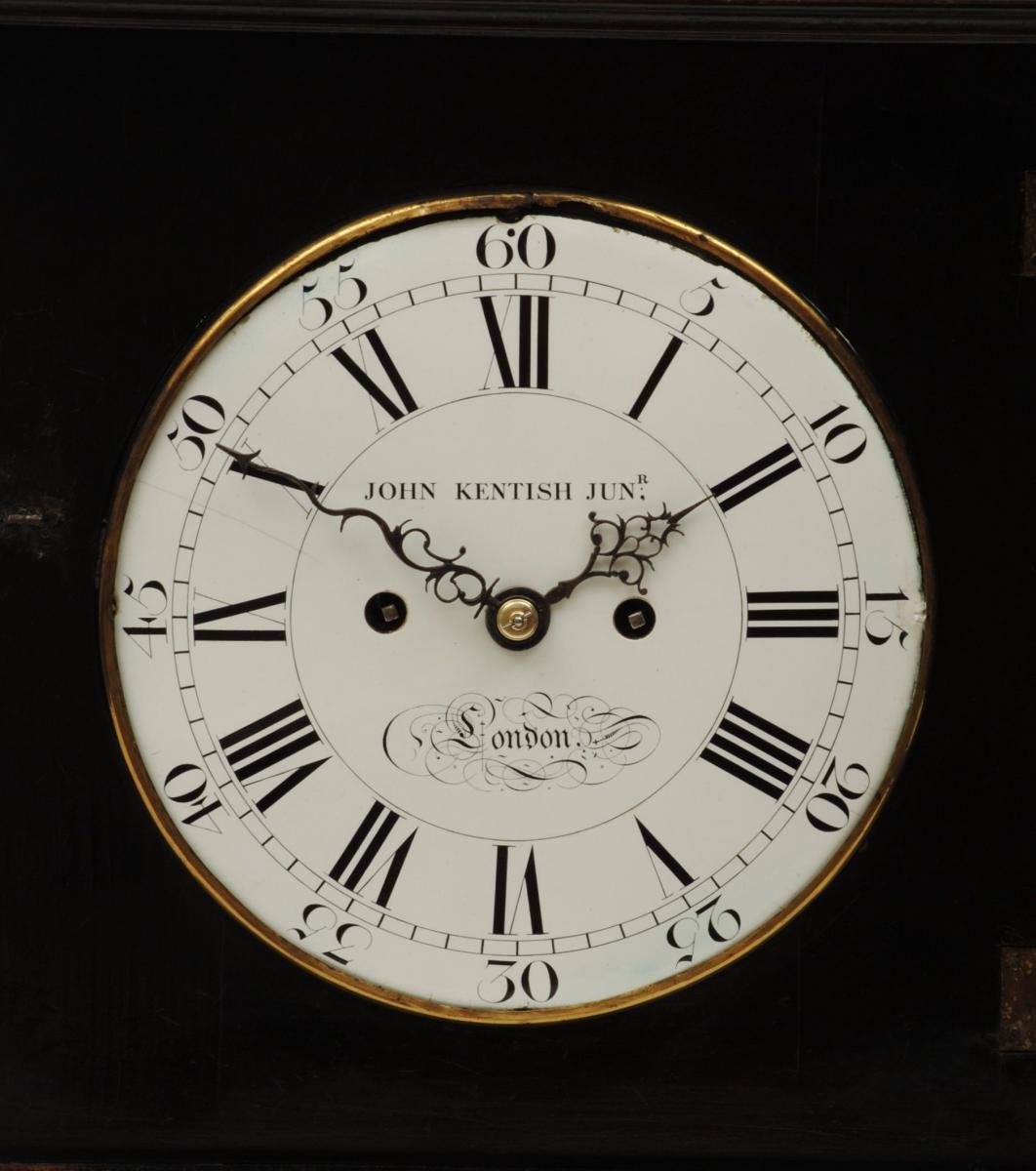 18th Century Ebonised Bracket Clock, English, Circa 1770